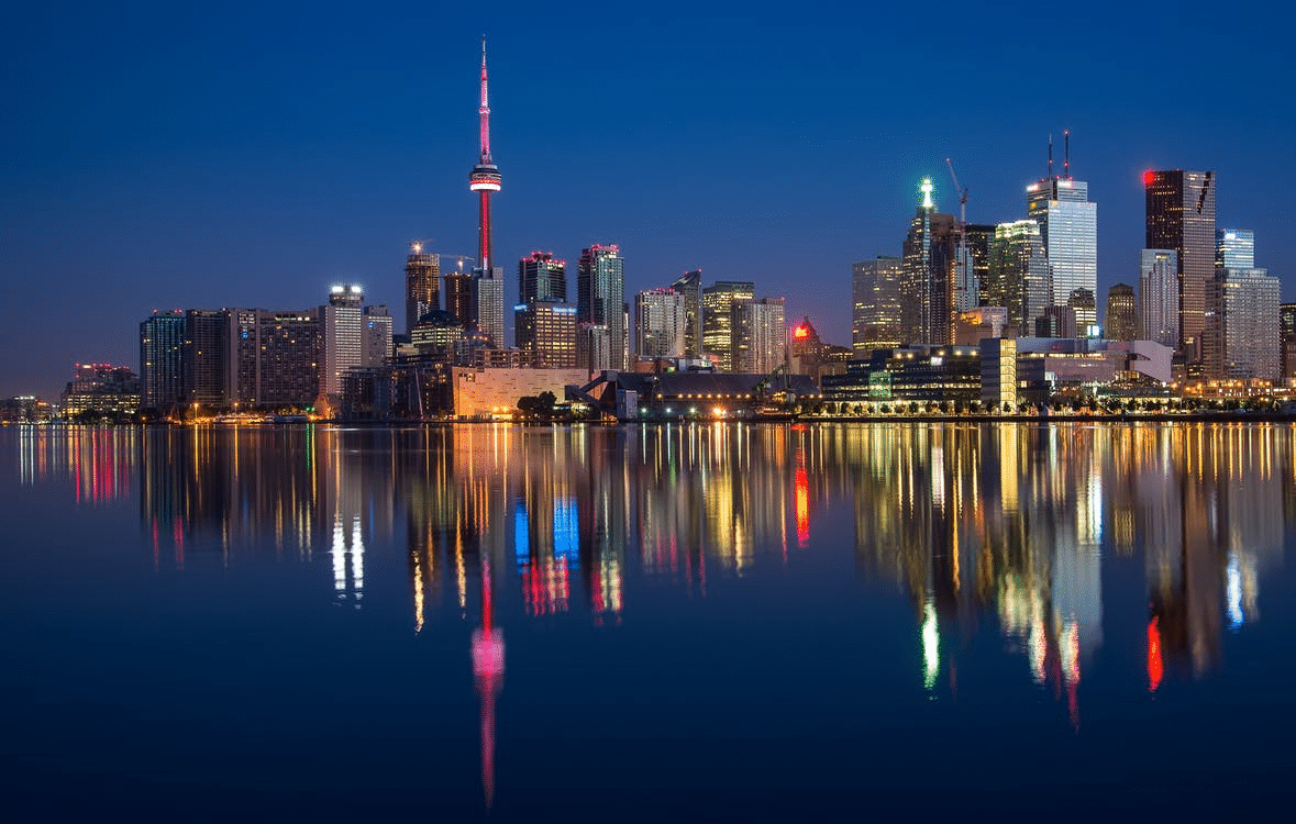 Night view of Toronto