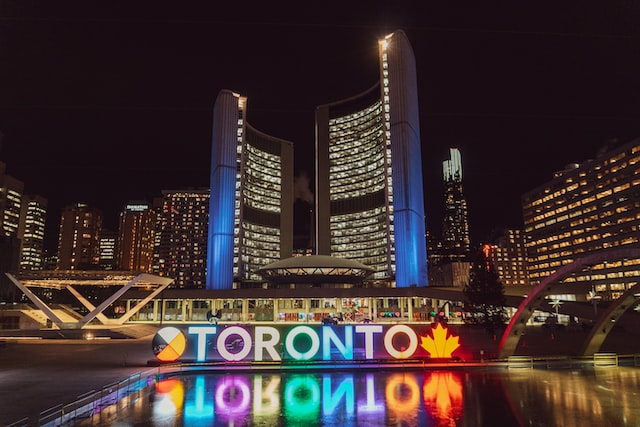 The Toronto symbol lightening up