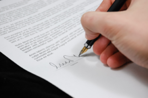 A person signing an application