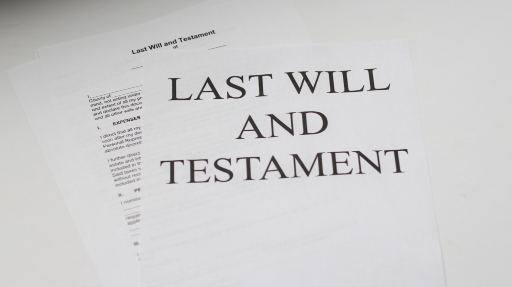  a document titled Last Will and Testament